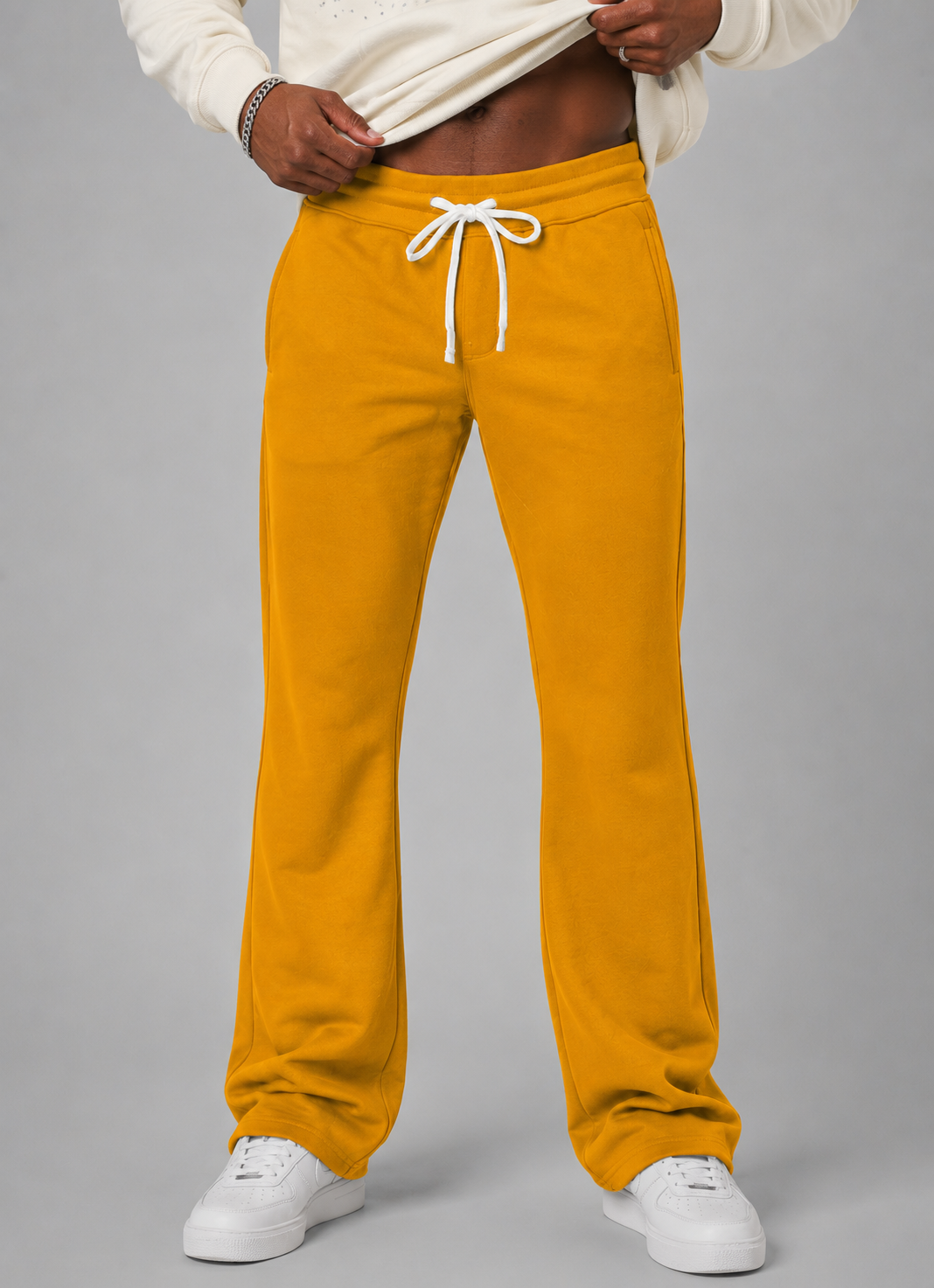 Fleece Stacked Fit Pants - Timber
