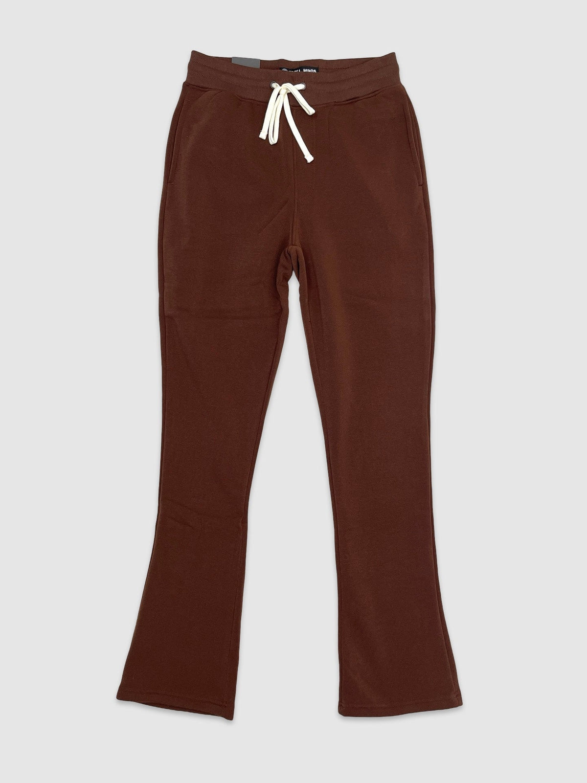 Fleece Stacked Fit Pants - Brown