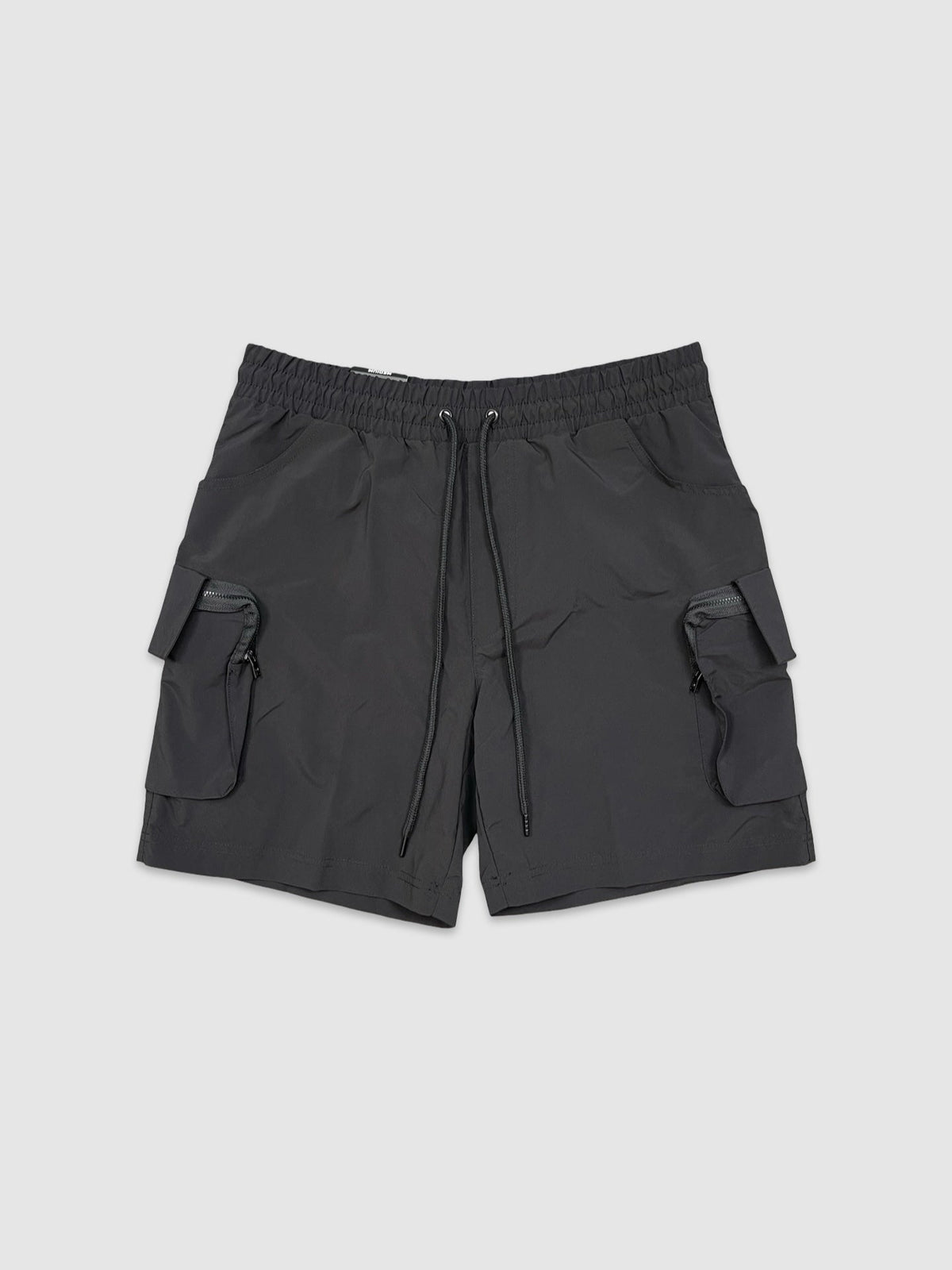 Nylon Cargo Shorts - Black