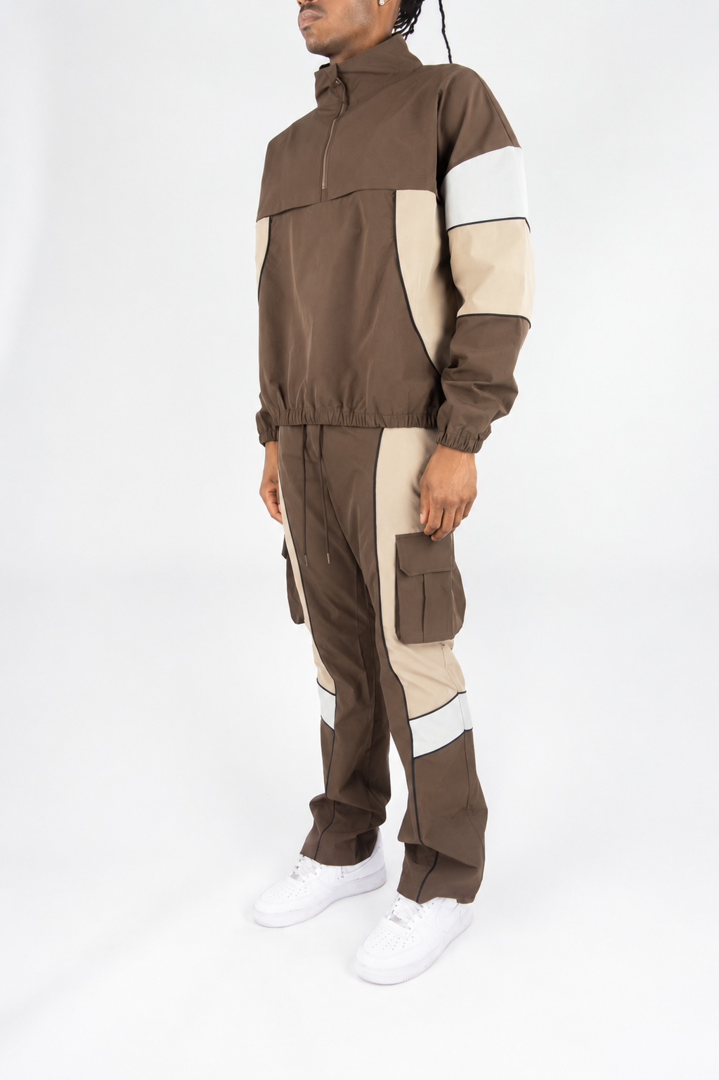 Pullover Nylon Color Block Set