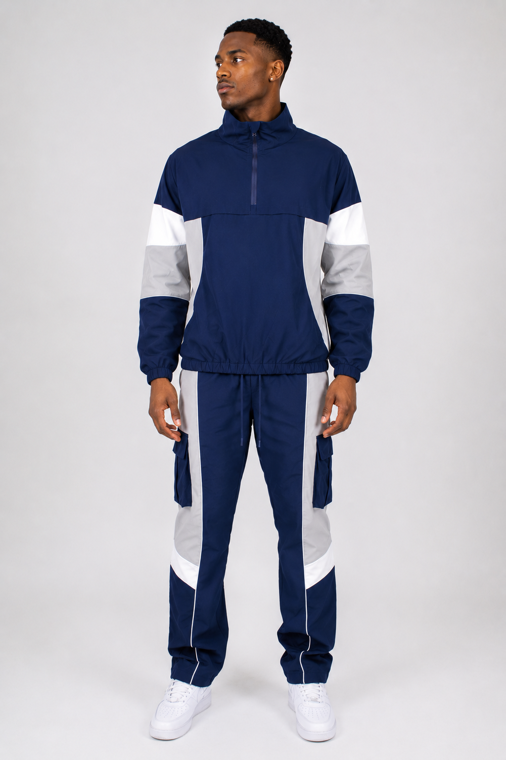 Pullover Nylon Color Block Set
