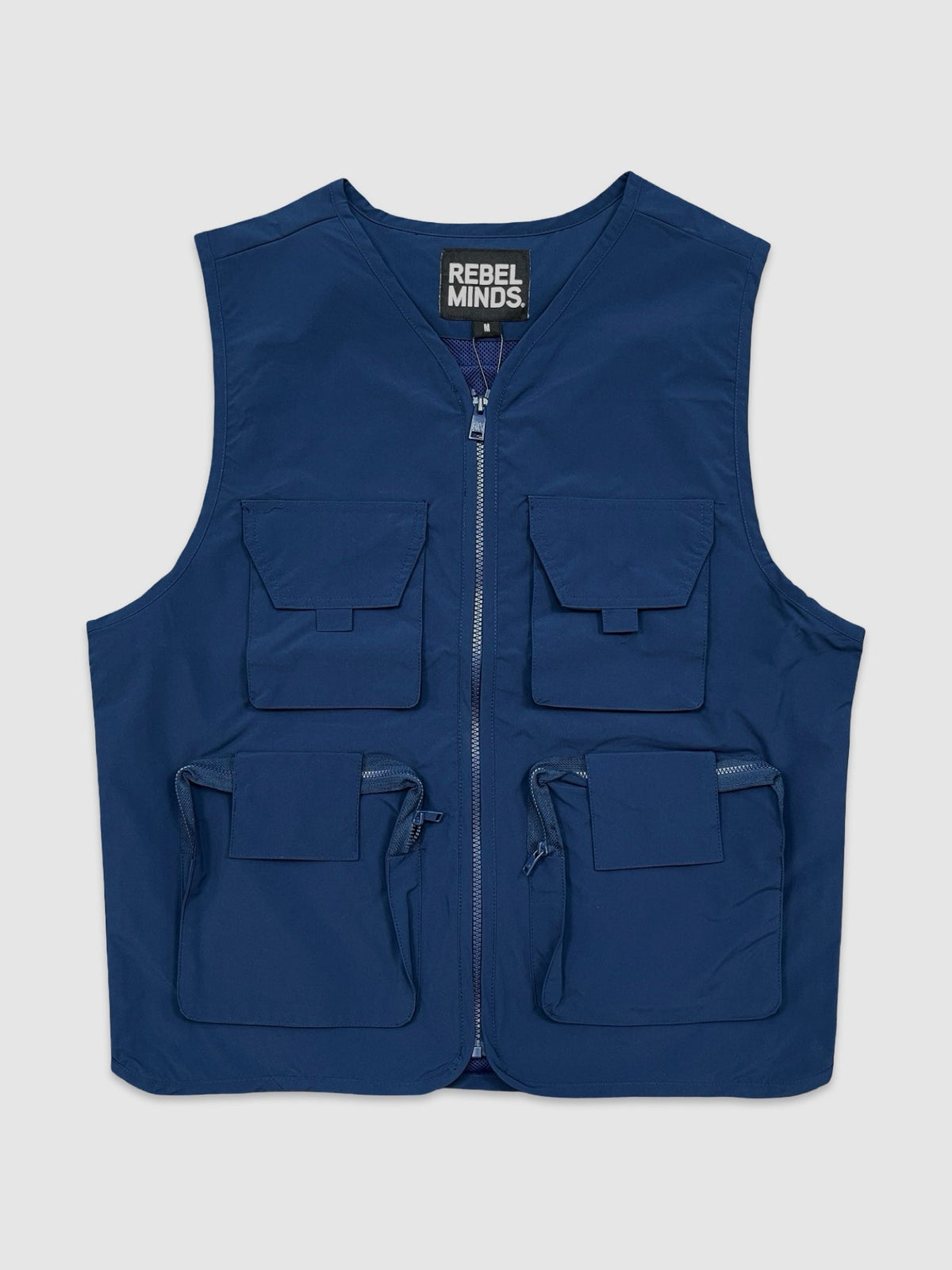 Nylon Cargo Vest - Navy