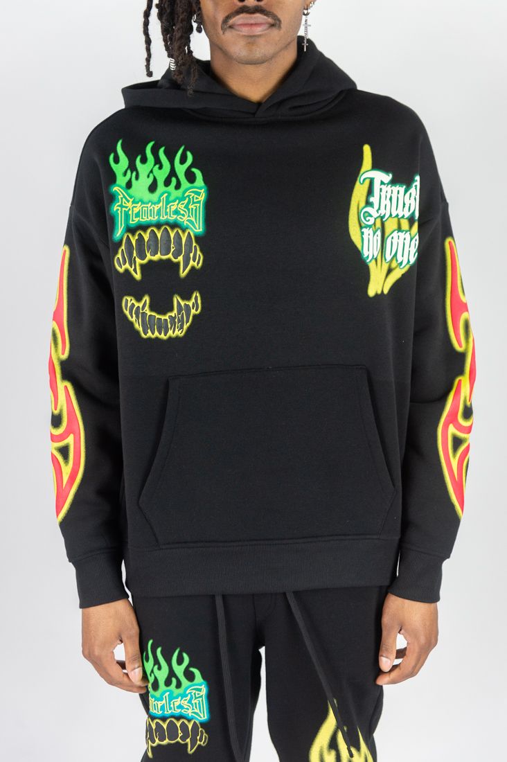 Trust No One Fleece Hoodie Set