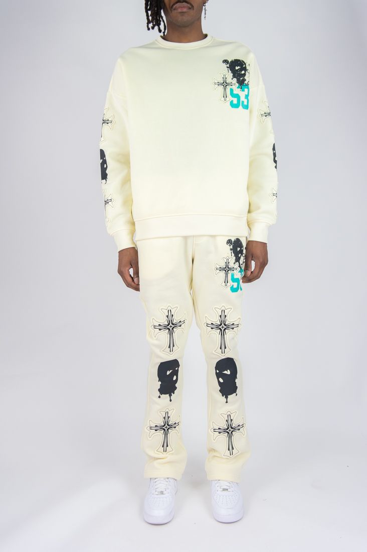 Mask 53 Fleece Crop Crew Stack Set