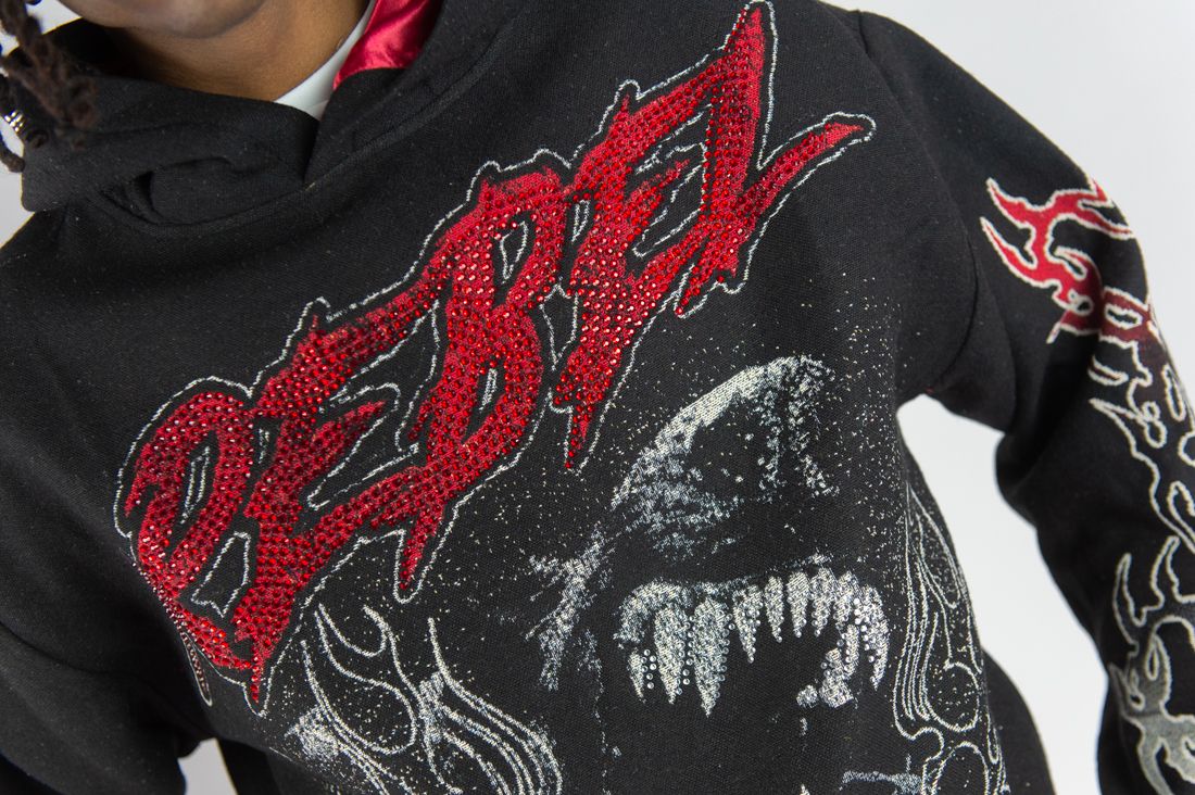 Mad Dog Tapestry Hoodie - detail