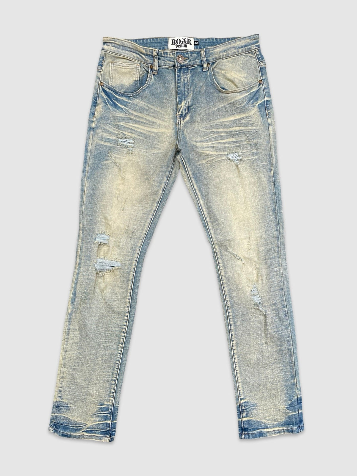 Rip & Repair Slim Jeans - Vintage