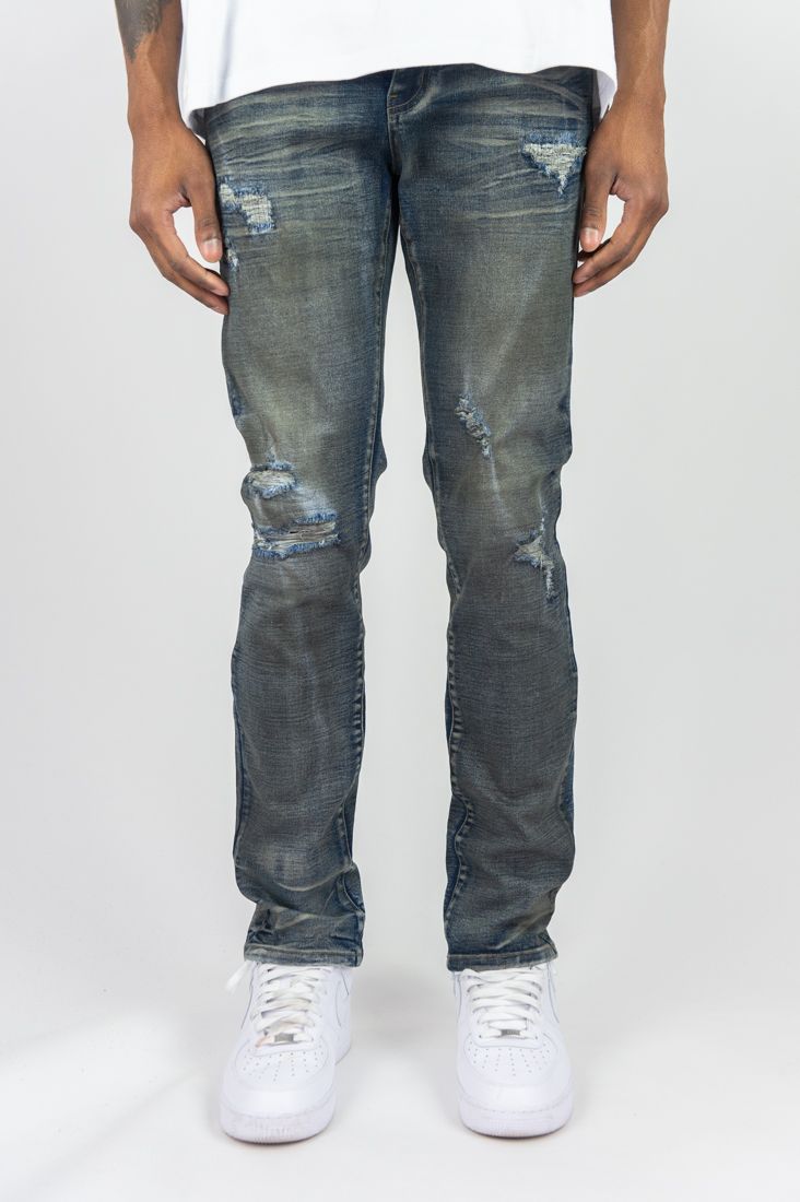 Rip & Repair Slim Jeans, enlarged view
