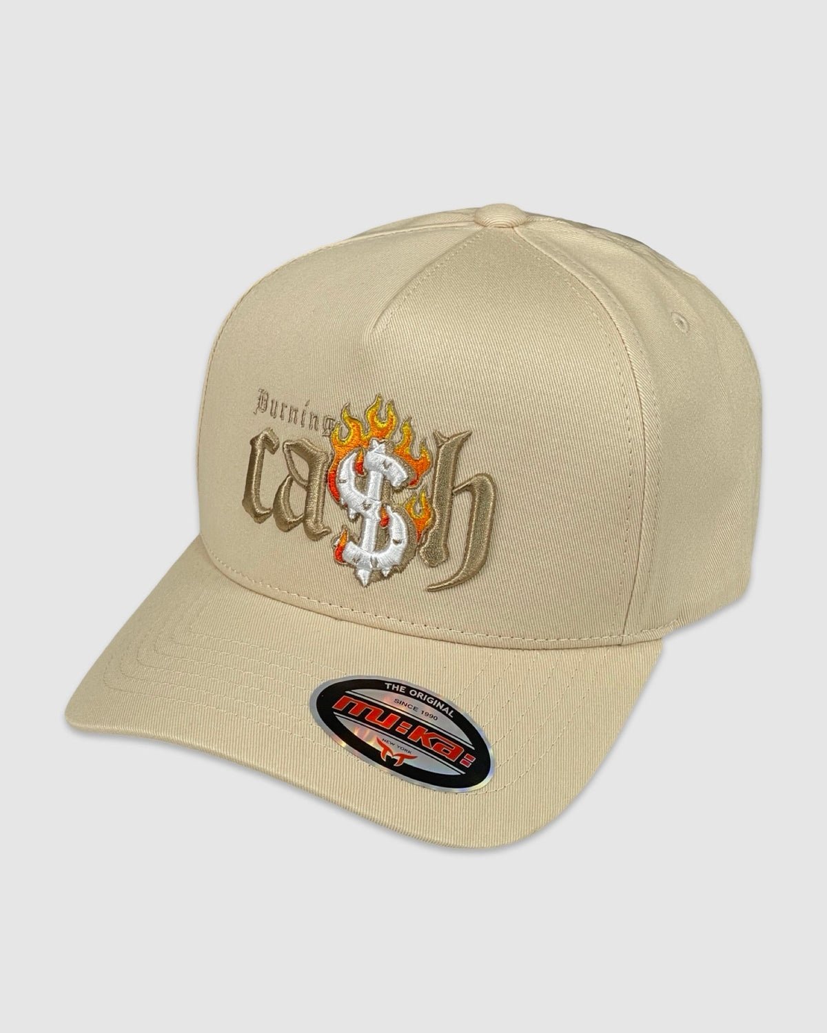 Burning Cash Snapback - Oatmeal