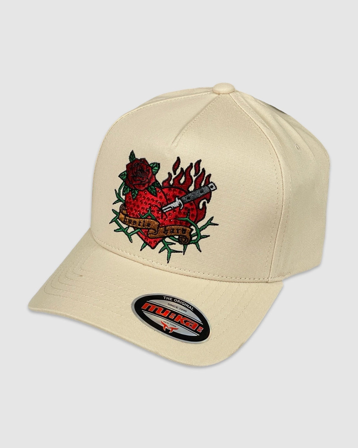Hustle Hard Snapback - Oatmeal