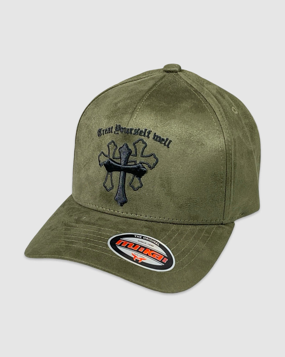 Treat Yourself Well Snapback - Olive