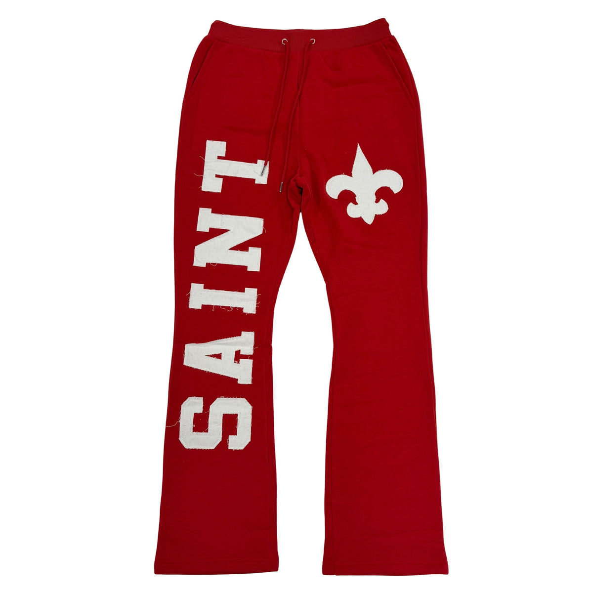 Saint Fleece Stack Pants - Red