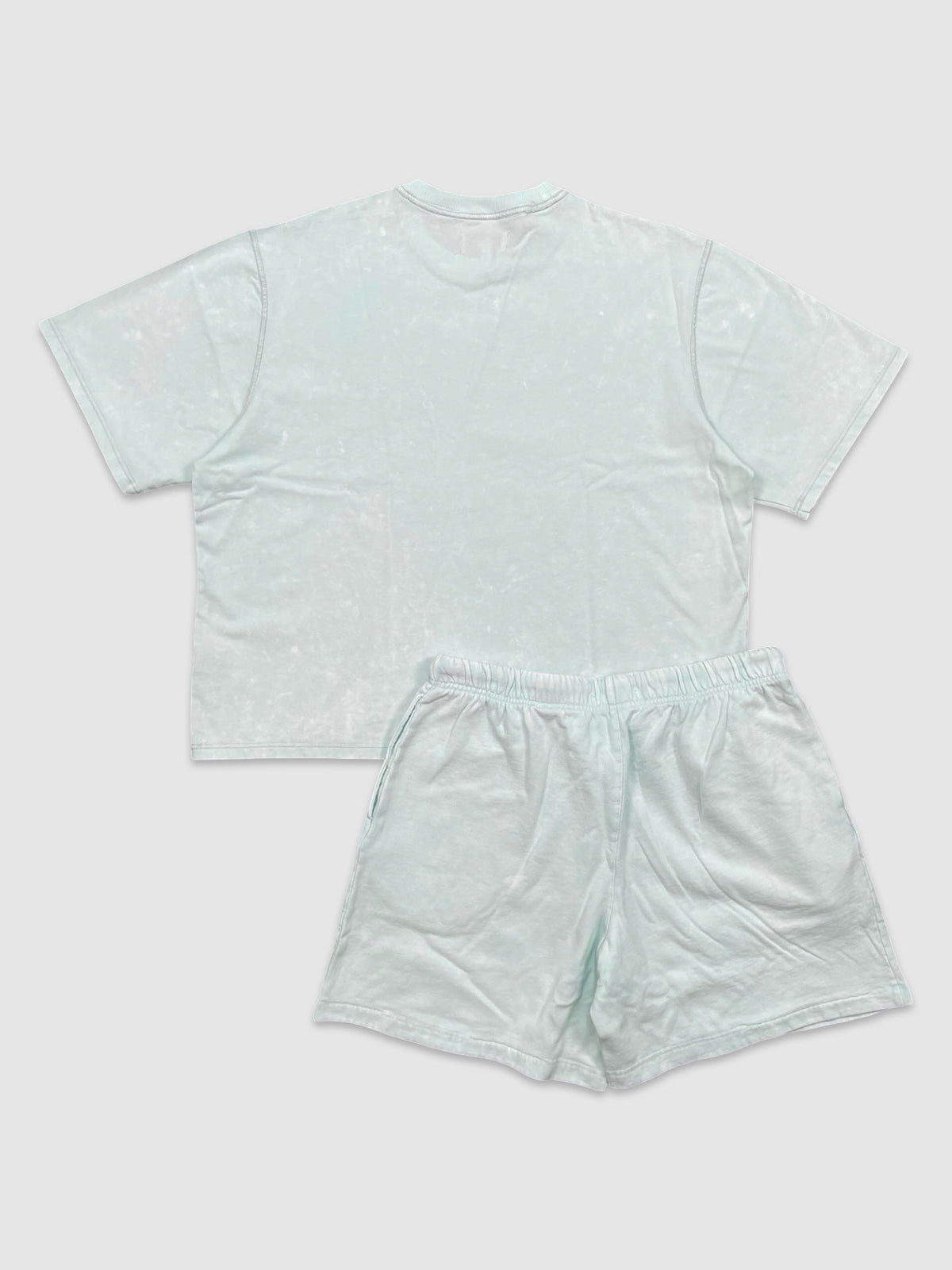 Crop Tee & Fleece Short Set