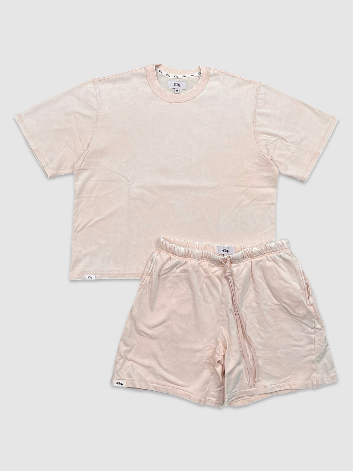 Crop Tee & Fleece Short Set, enlarged view