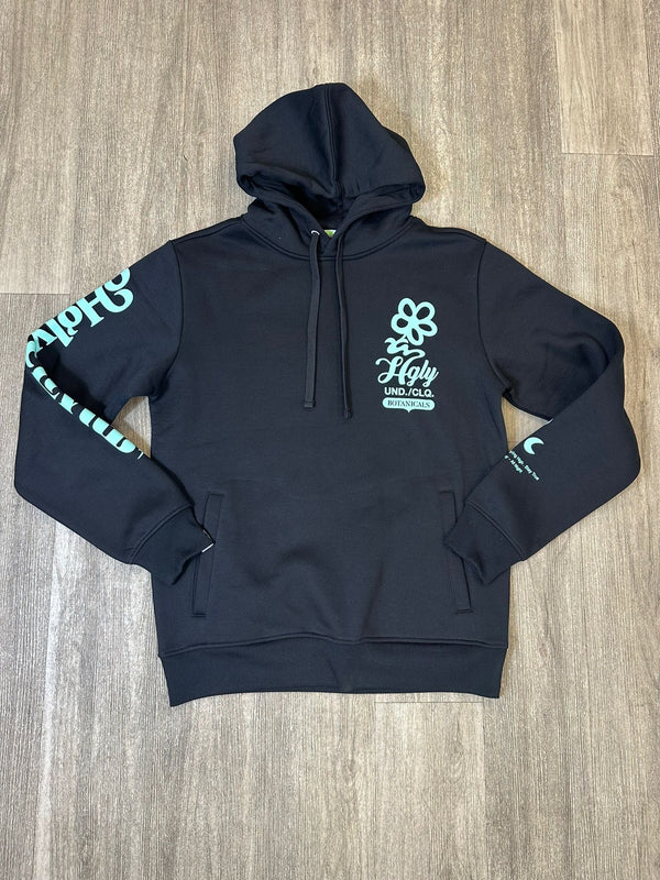 Botanicals Hoody - Black/Blue