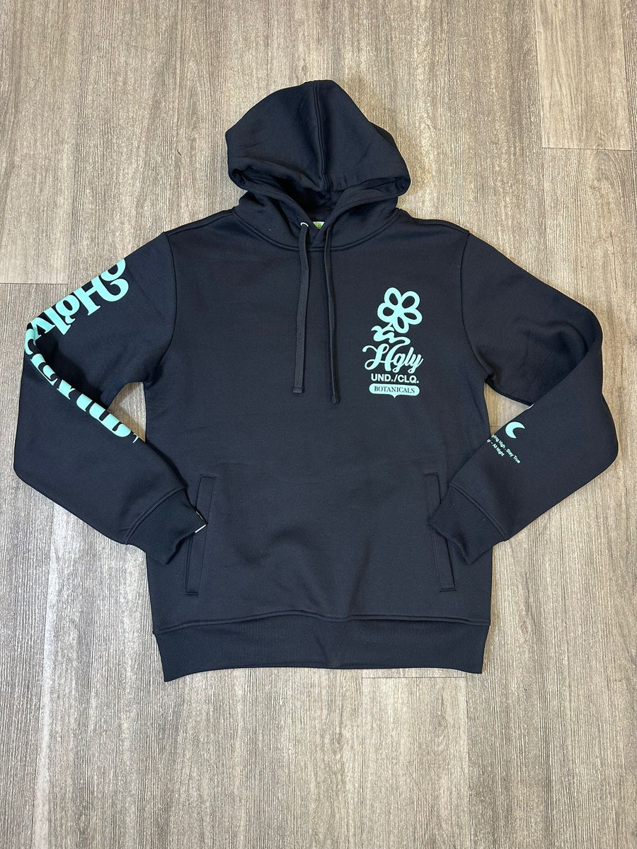 Botanicals Hoody - Black/Blue