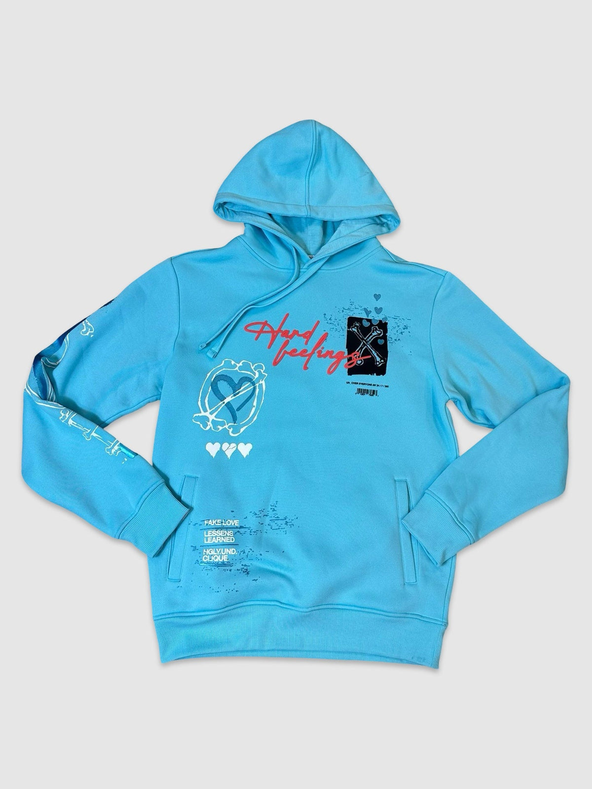 Fake Love Hoody - Blue detail