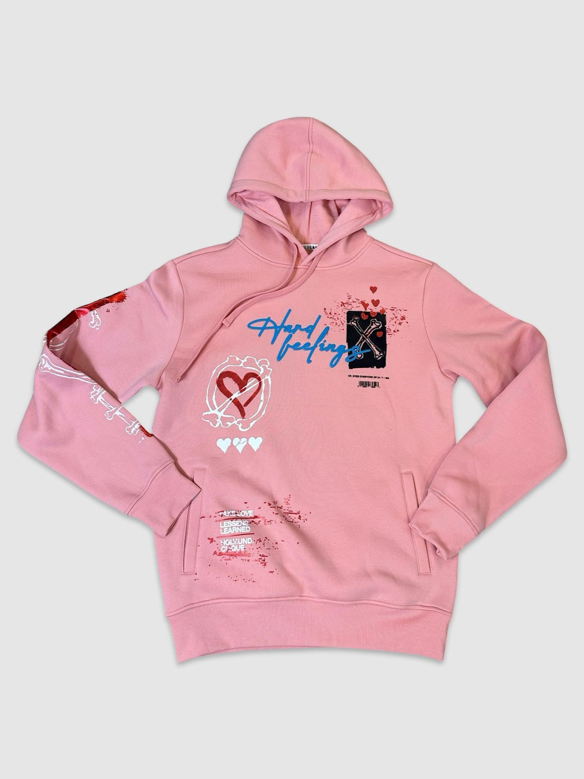 Fake Love Hoody - Pink detail