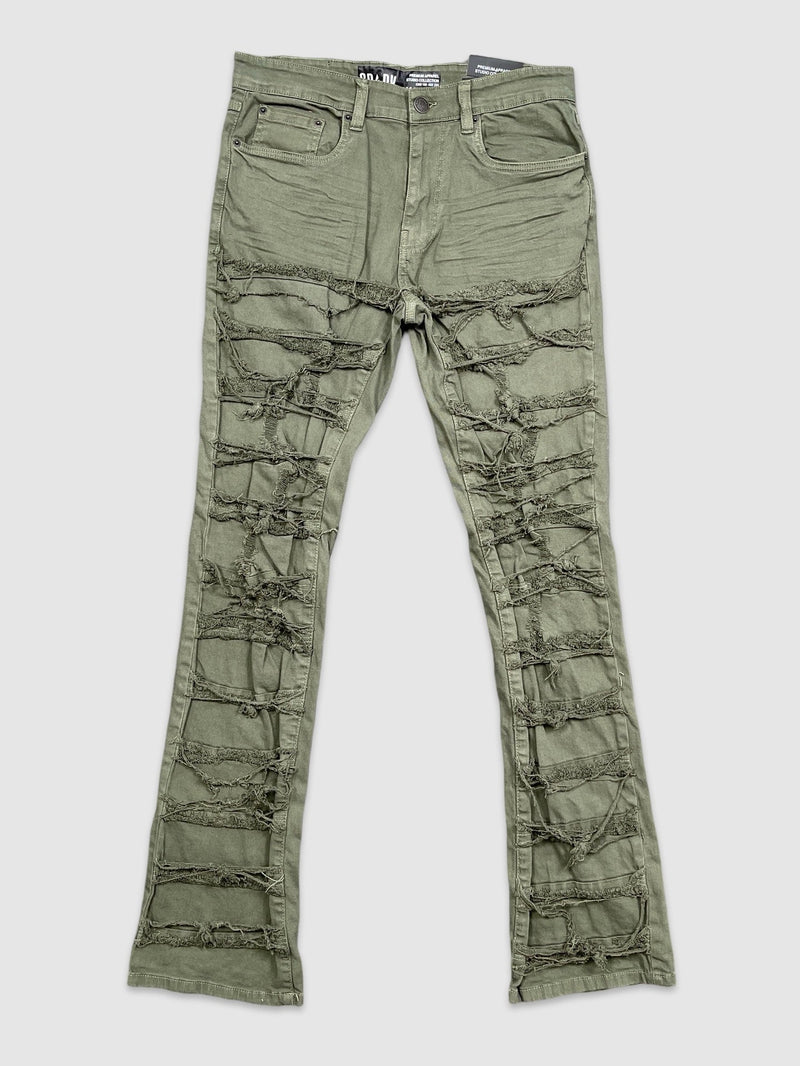 Men's Stretch Stacked Flare Jeans — alternate view