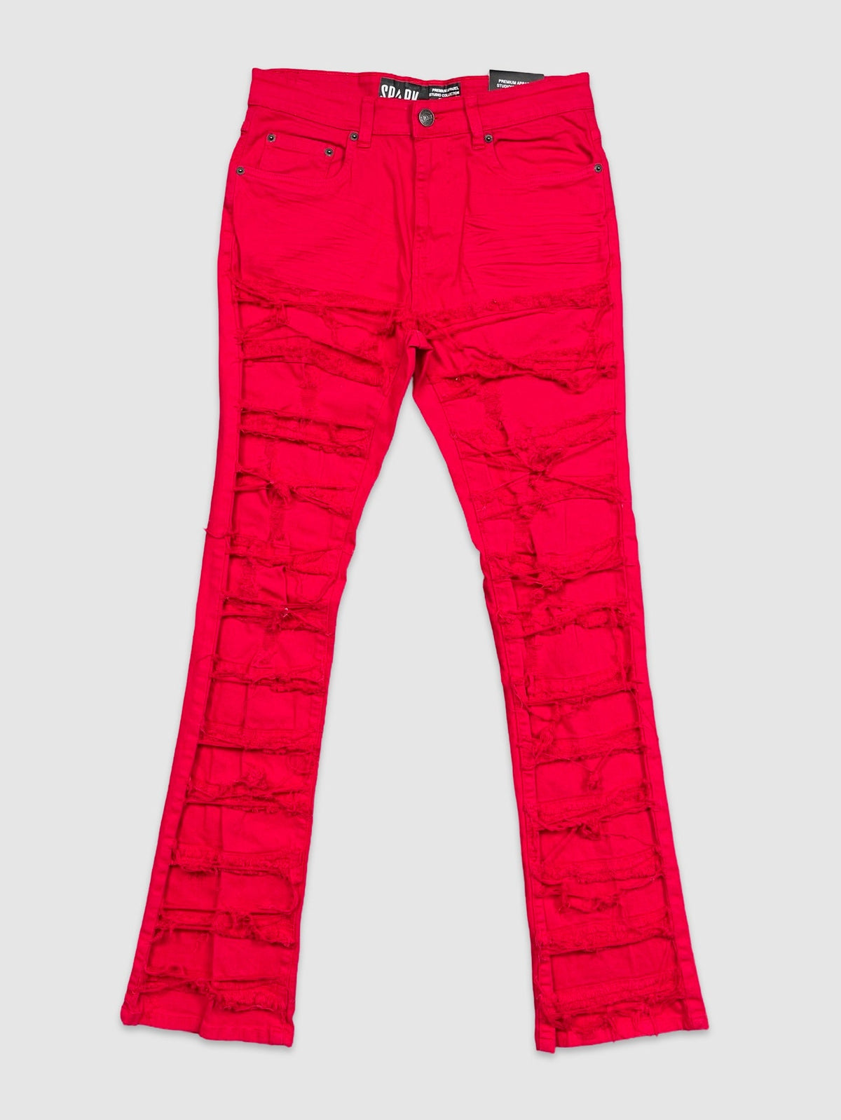 Stretch Stack Denim - Red