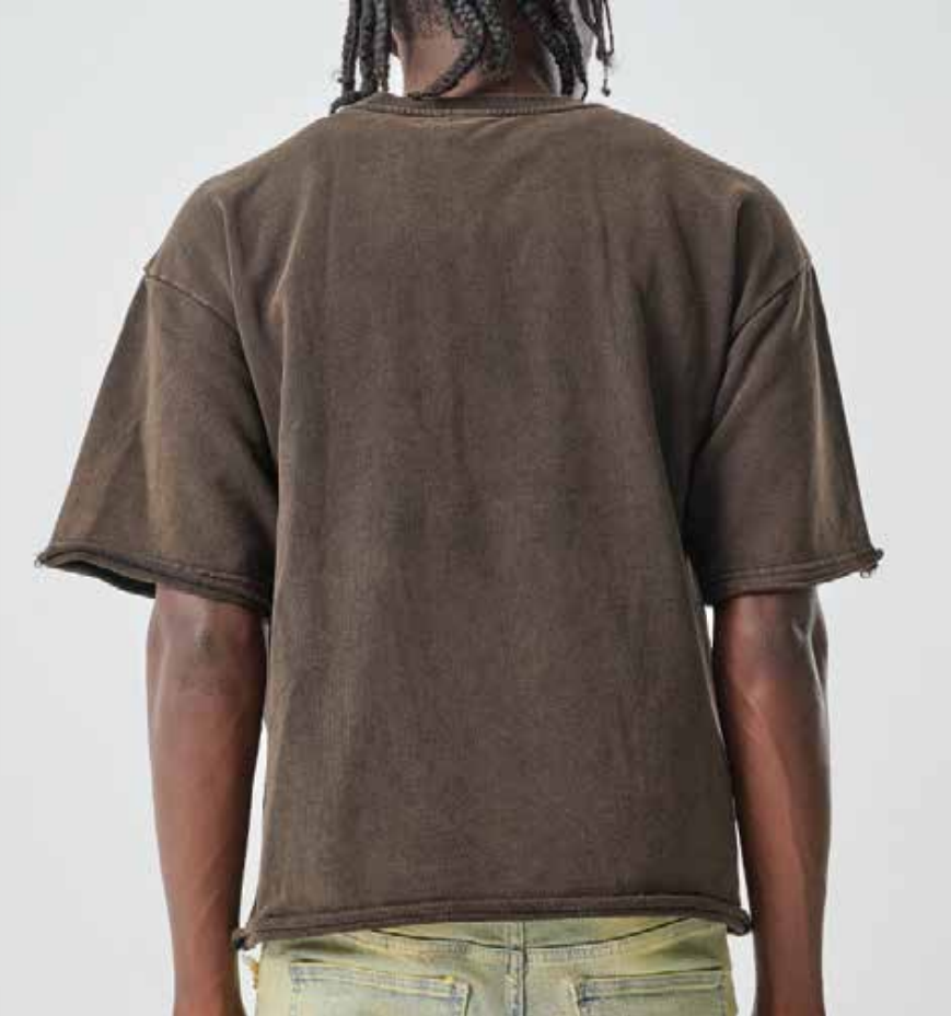 Sway Washed Terry Crop Tee