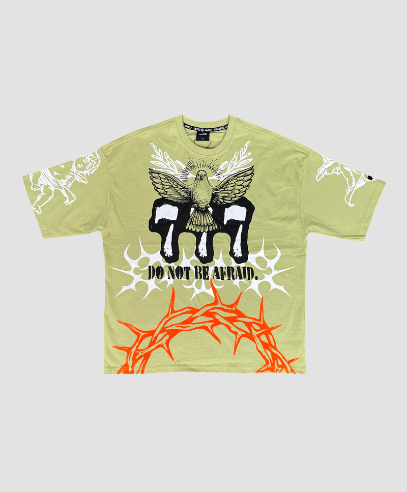 Do Not Be Afraid Tee - Lt Olive