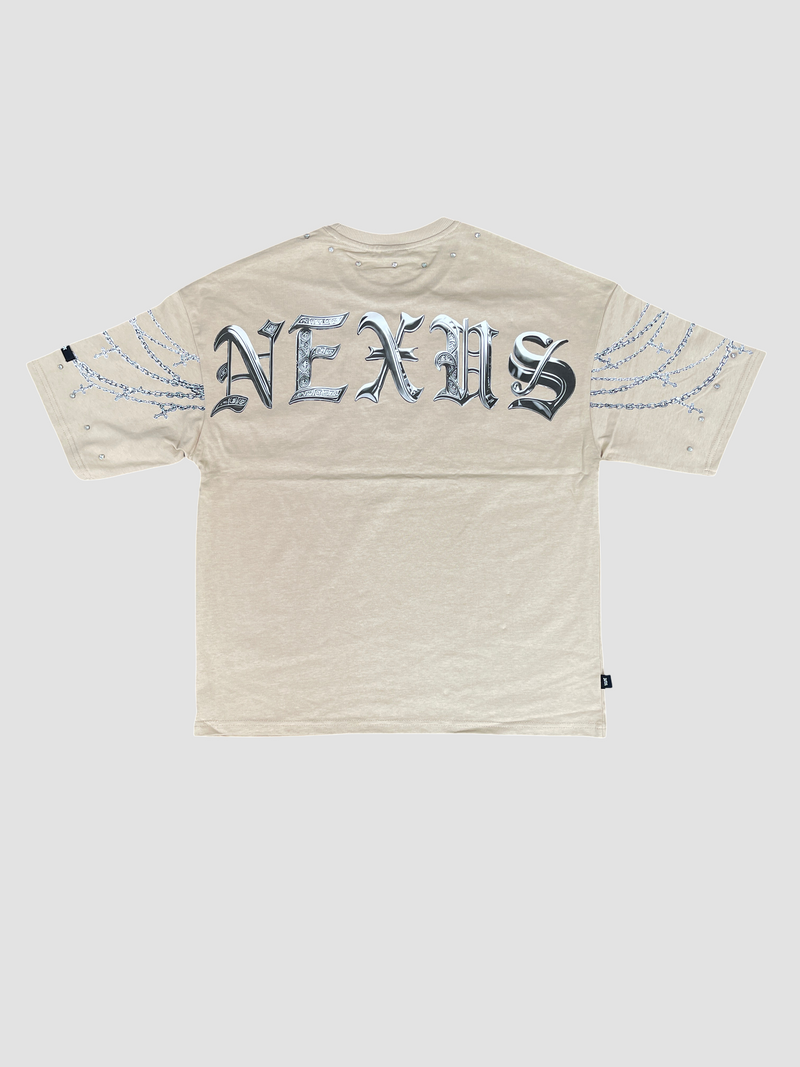 Men's Axis Nexus Gothic Cross Rhinestone Tee — alternate view