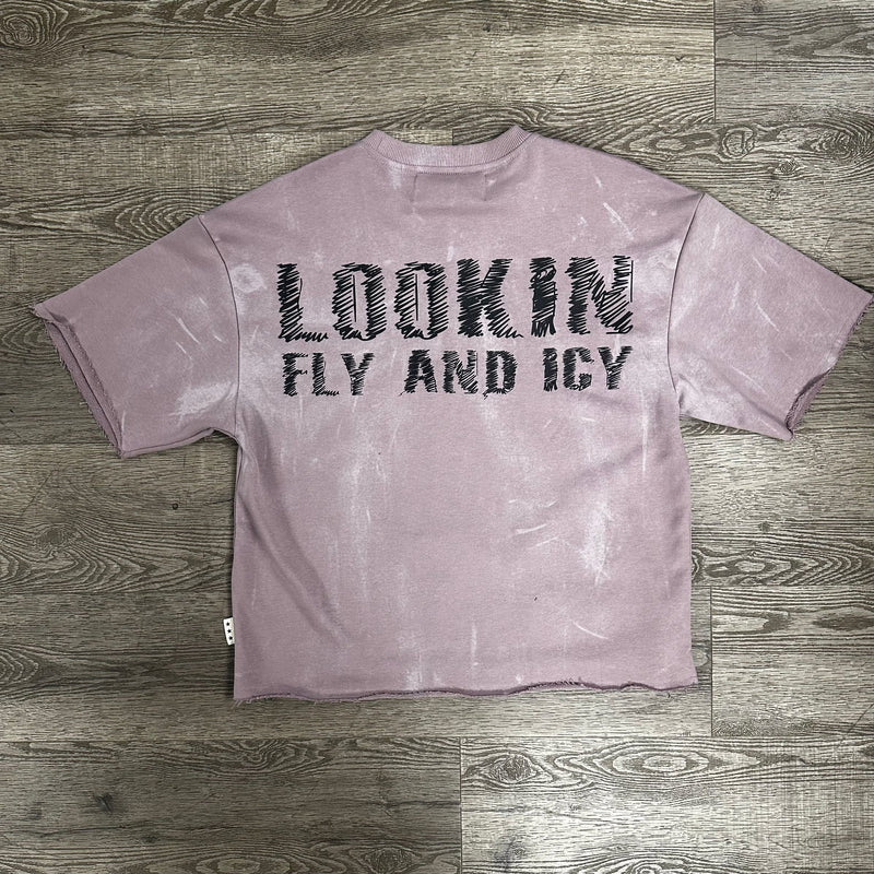Men's Swagger Chain Character Vintage Wash Cropped Tee — alternate view