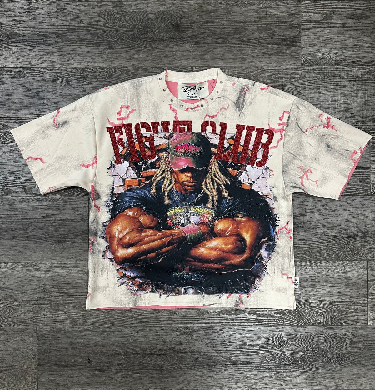 Fight Club Cropped Tee - Pink