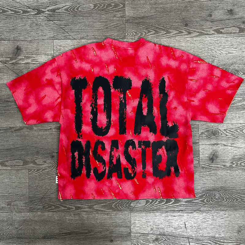 Men's Saint Gothic Graphic Tie-Dye Cropped Tee — alternate view