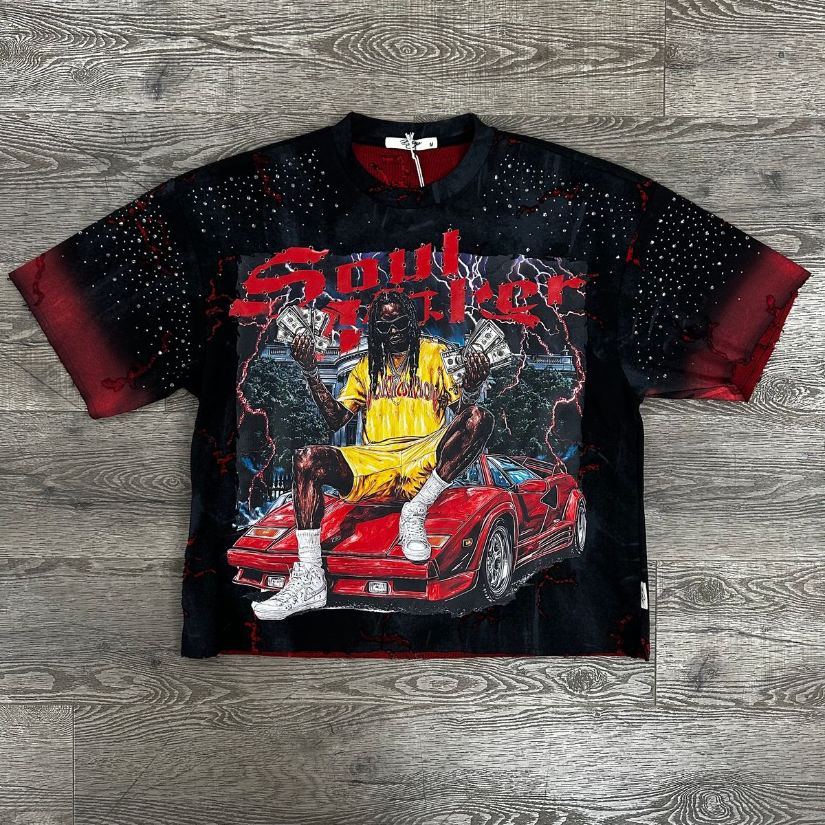 Soul Maker Cropped Tee - Black