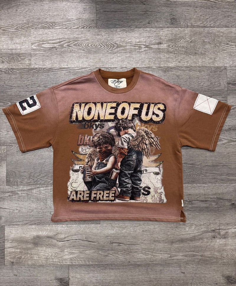 Men's None Of Us Are Free BKYS Vintage Wash Graphic Tee — alternate view