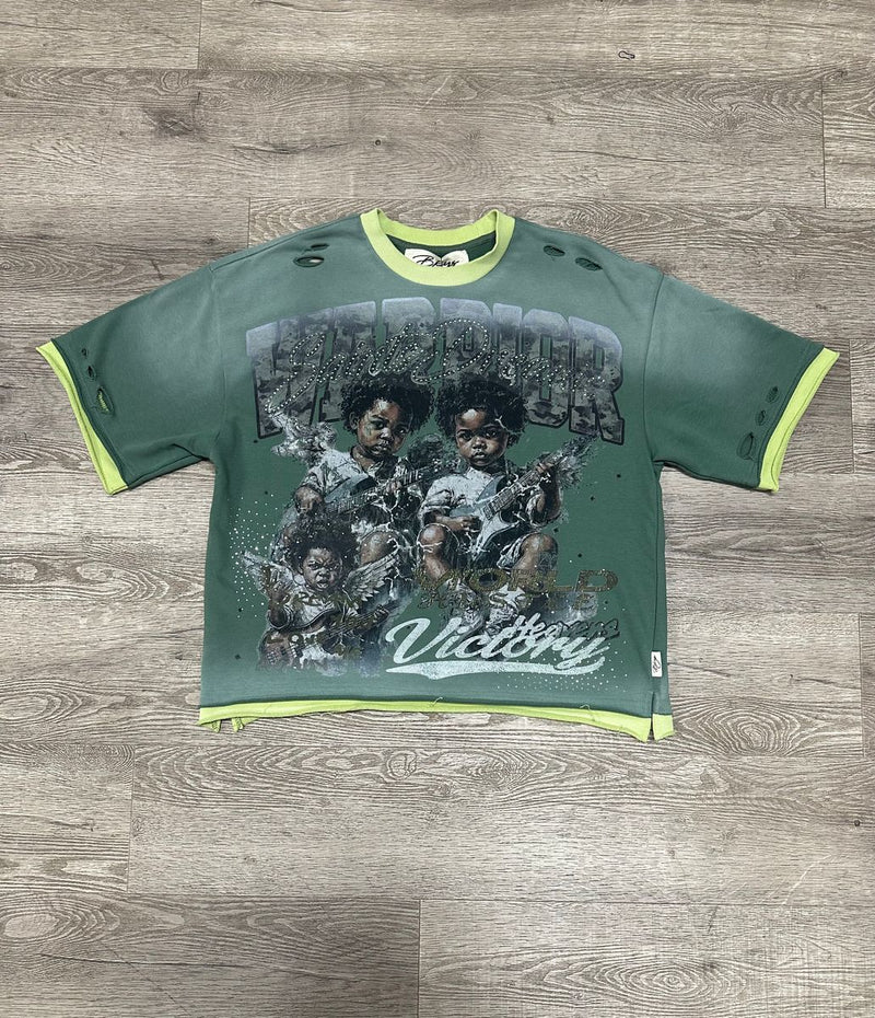 Men's BKYS Warrior Distressed Graphic Short Sleeve Tee — alternate view