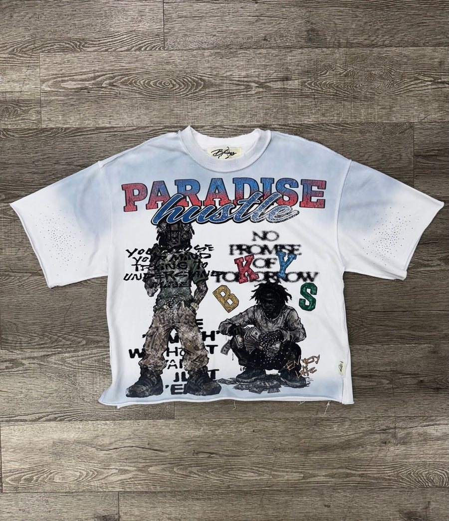 BKYS Paradise Hustle SS Tee - White