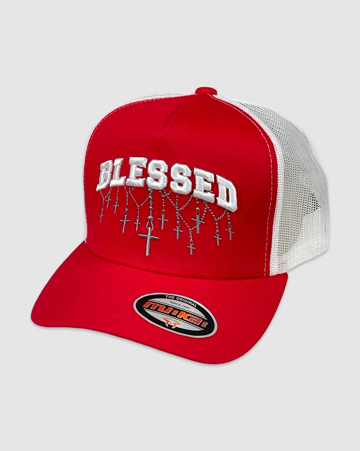 Blessed Trucker Hat - Red/White