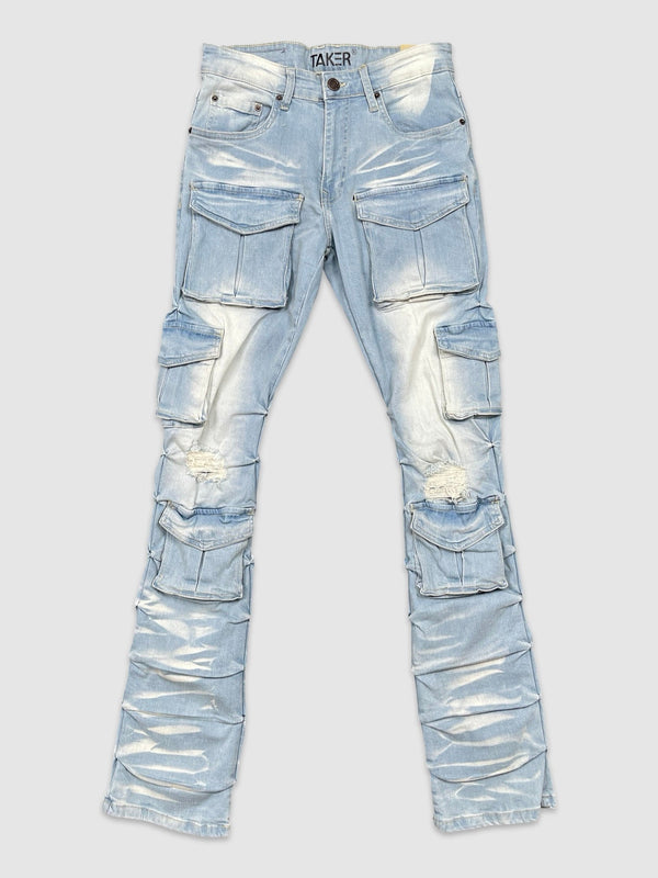 Stretch Stack Multi Pocket Denim - Tint