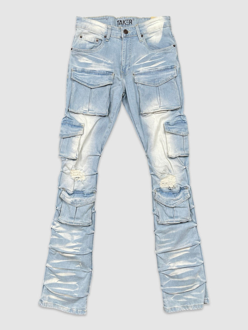 Stretch Stack Multi Pocket Denim - Tint