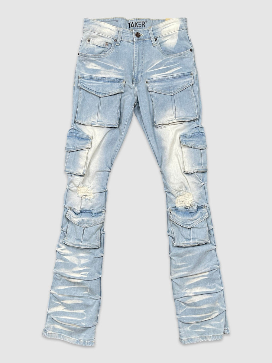 Stretch Stack Multi Pocket Denim - Tint