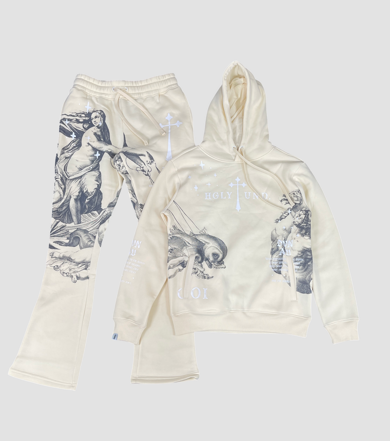 Men's Divine Aura Cross Graphic Hoodie & Jogger Set — alternate view