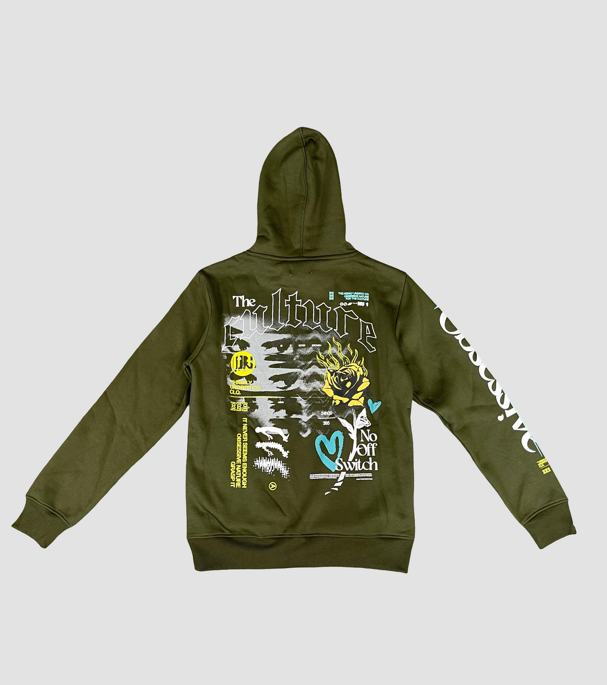 Obsessive Culture Hoody - Green detail