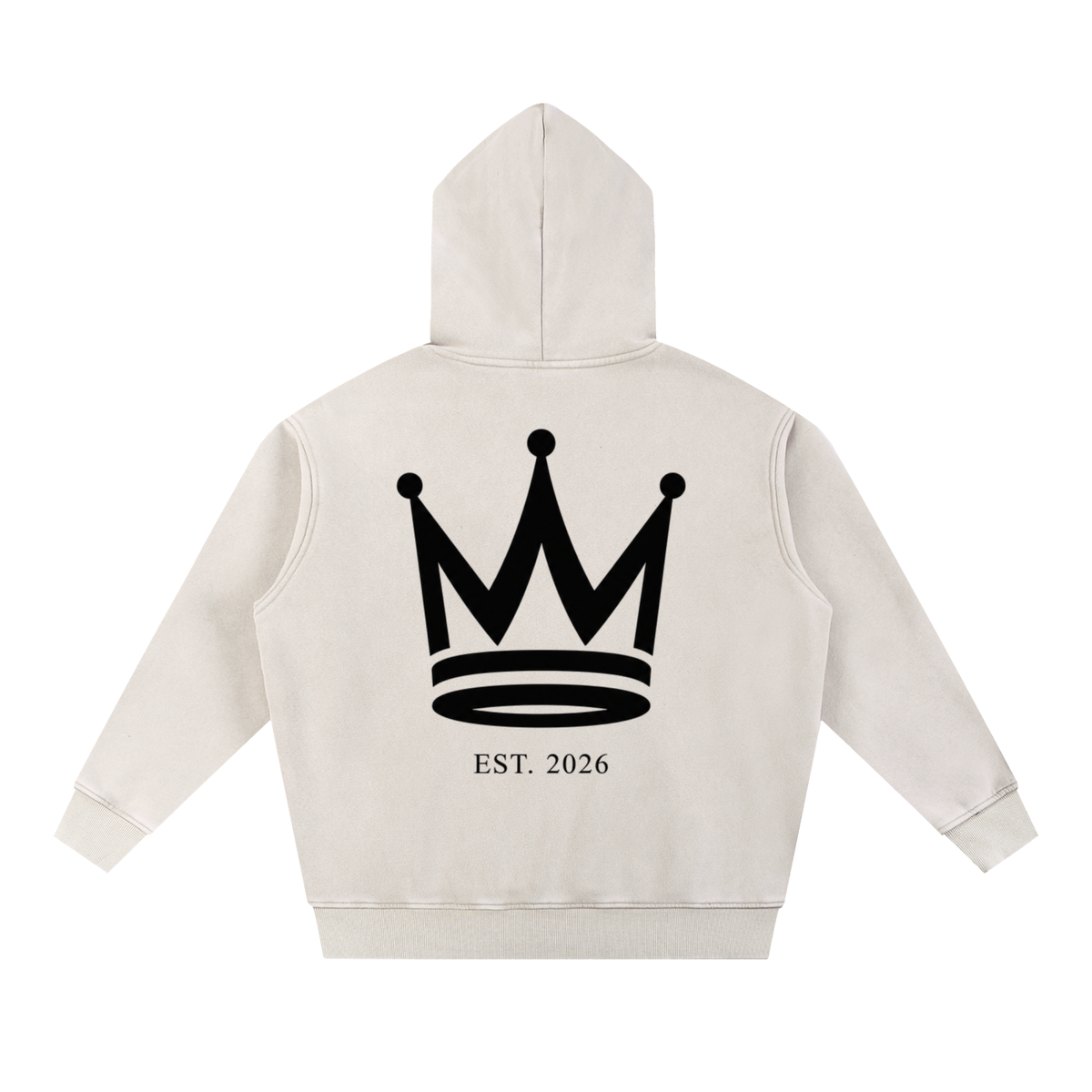 King Energy Snow Wash Fleece Oversize Hoodie