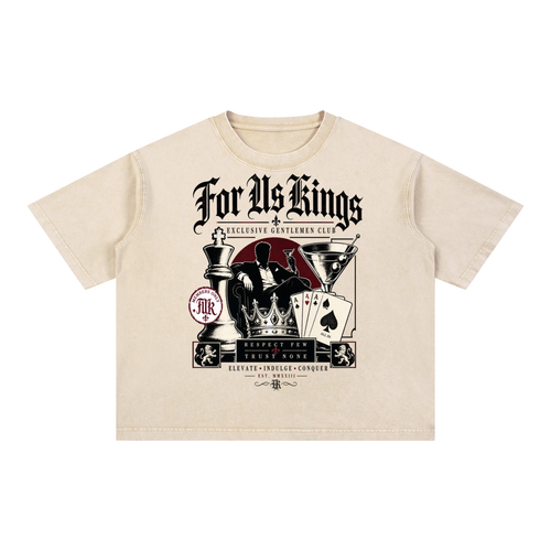 Kings Club Mineral Wash Boxy Cotton T-Shirt