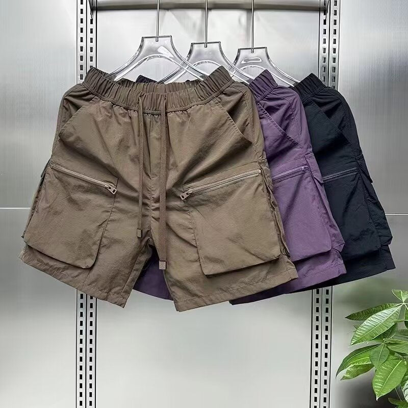 Men's Sports Thin Section Loose Casual Quick-drying Fifth Pants Cargo Shorts