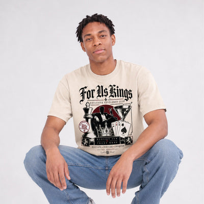 Kings Club Mineral Wash Boxy Cotton T-Shirt detail view
