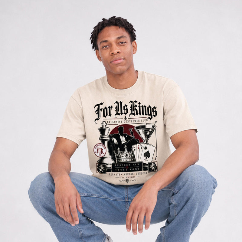 Kings Club Mineral Wash Boxy Cotton T-Shirt — alternate view
