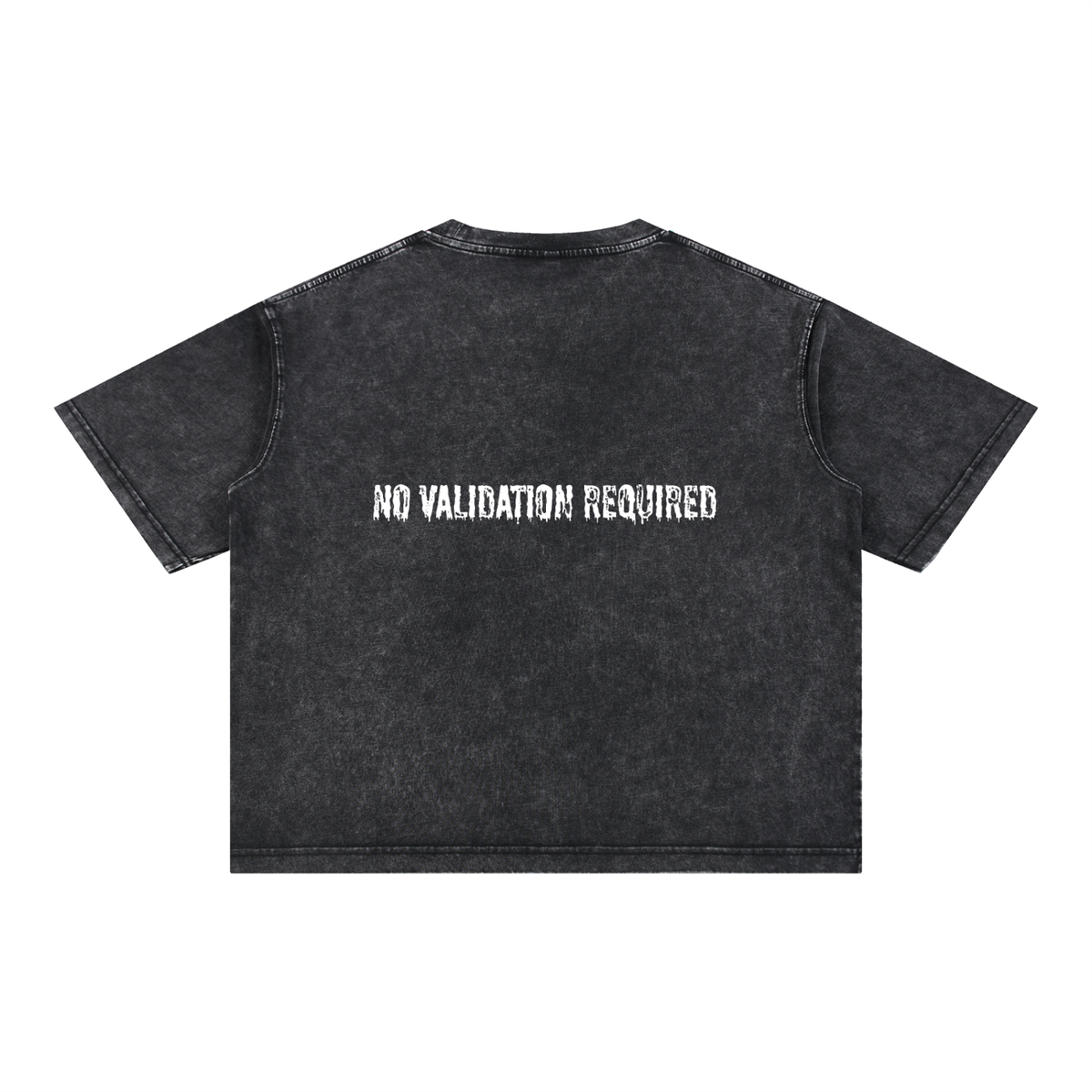 Drip Print Mineral Wash Boxy Cotton T-Shirt