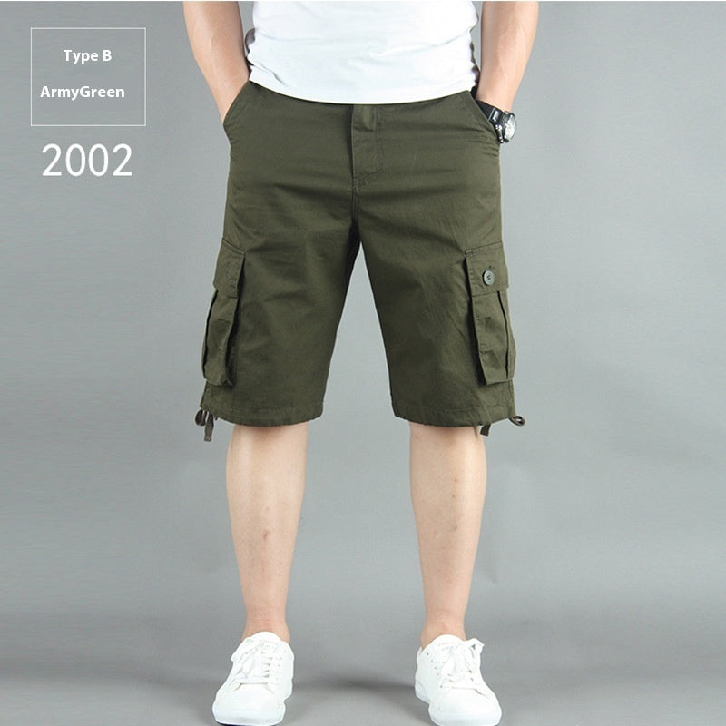 Summer Multi-pocket Workwear Shorts For Men