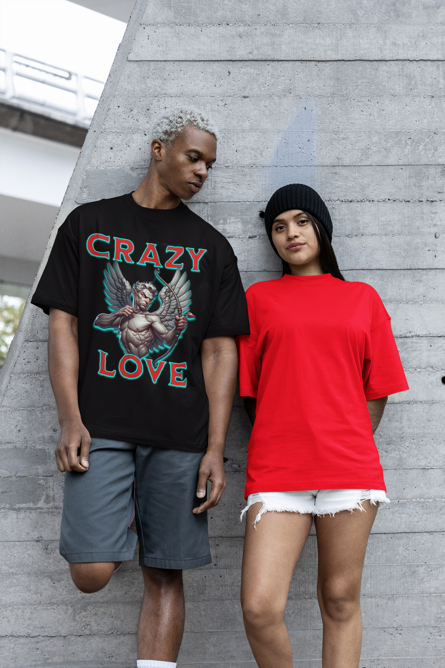 Crazy Love Angel Oversized Relax Fit T-Shirt