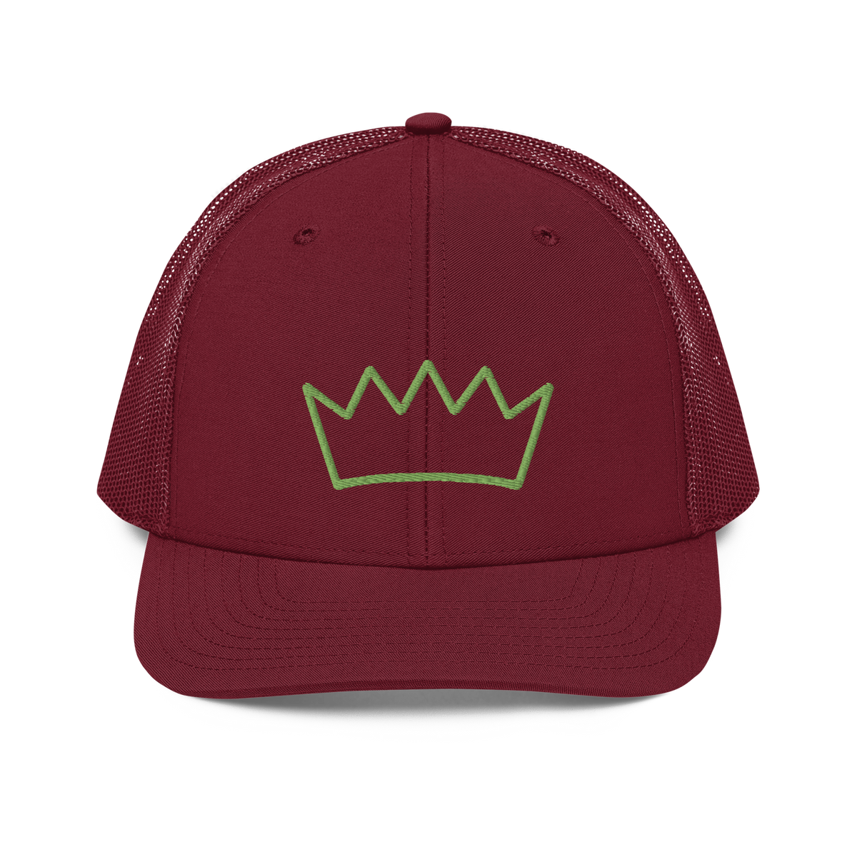 Crown Embroidered Trucker Ballcap
