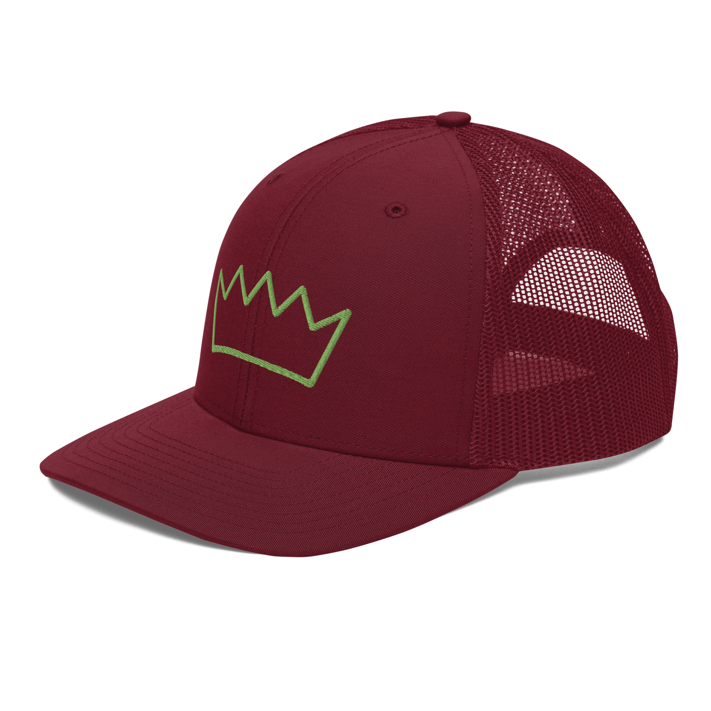 Crown Embroidered Trucker Ballcap