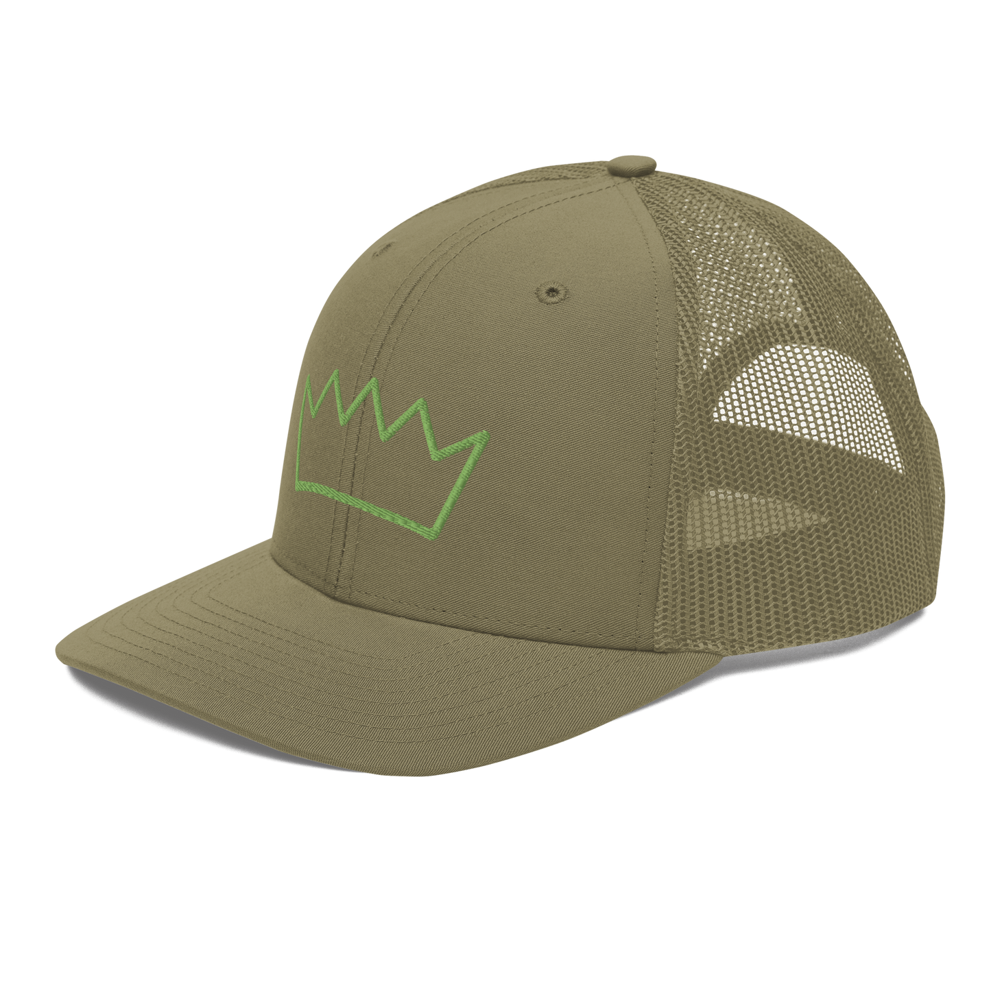 Crown Embroidered Trucker Ballcap